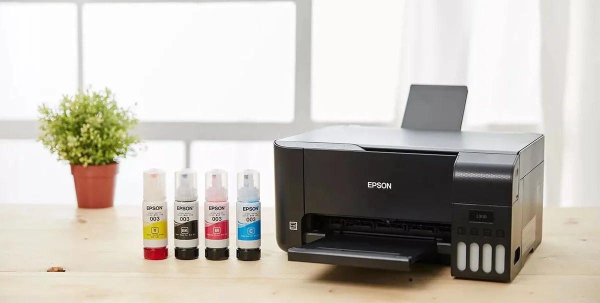 Принтер Epson L3110 и флаконы чернил EcoTank